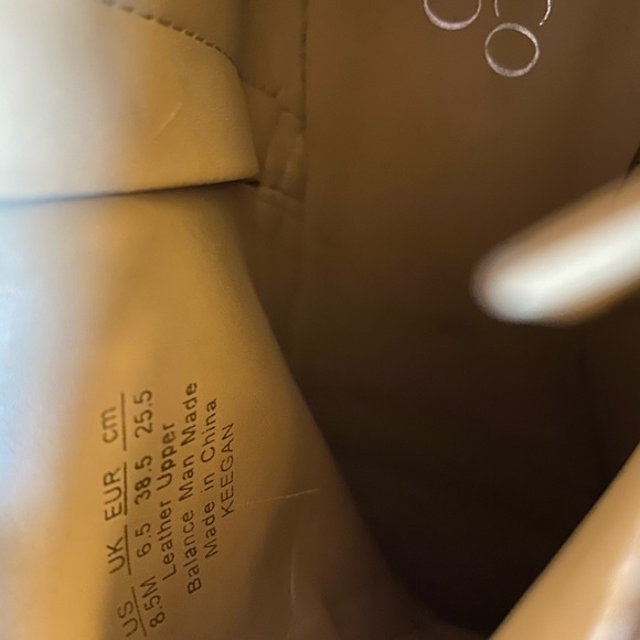 Franco Sarto Womens KEEGAN Boot Leather Doble Zip Flat Ankle Brown Size 8.5 M - Picture 3 of 12